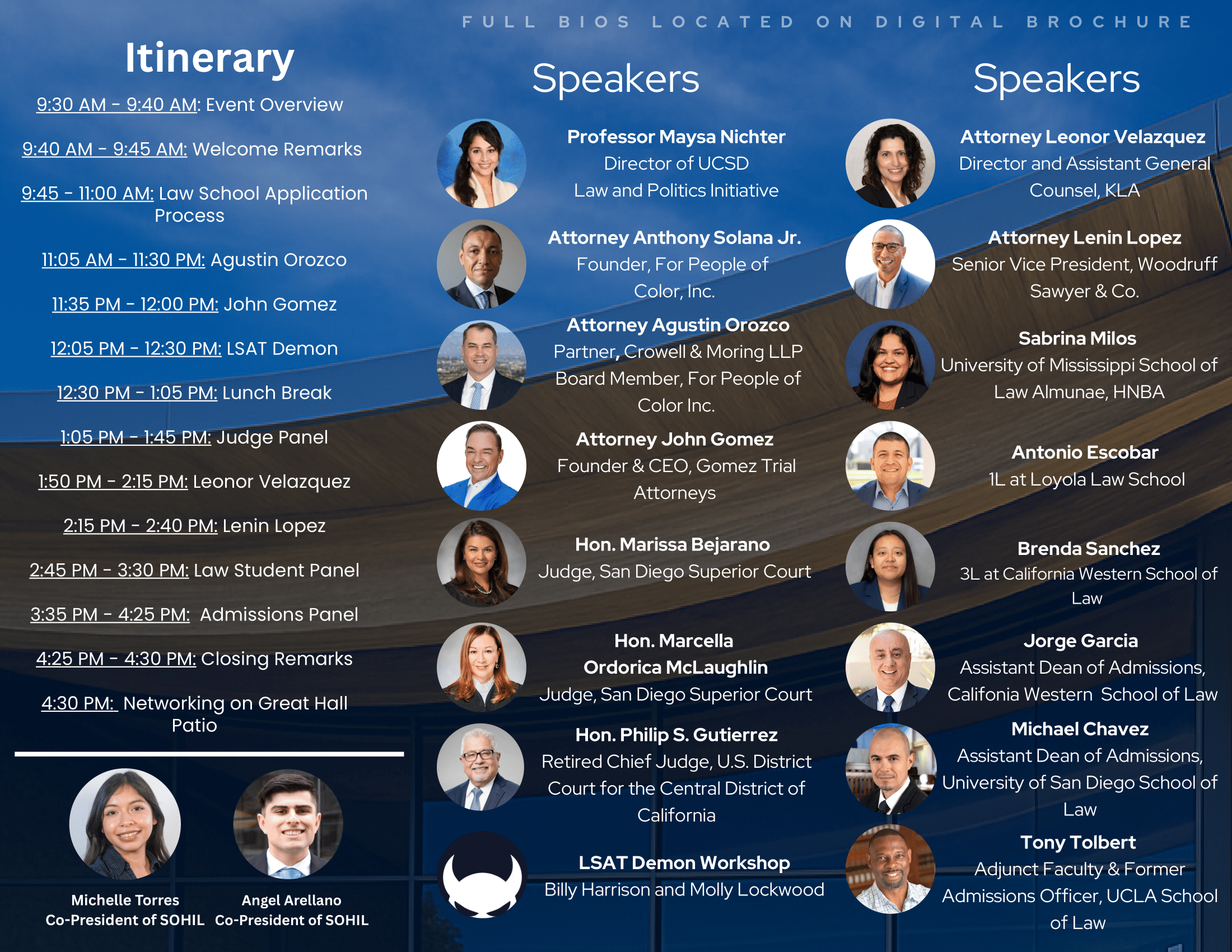 Flyer for Law School Conference